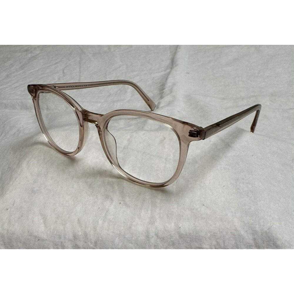 WARBY PARKER DURAND M 668 Pink Beige Crystal Eyeglasses 48-18-142‎ Frames Only